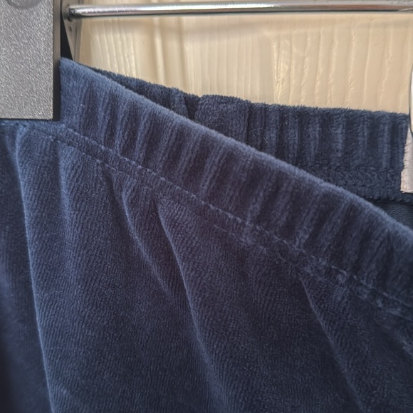 Women’s XS navy blue velour lounge pants with elastic waste. - Picture 4 of 5